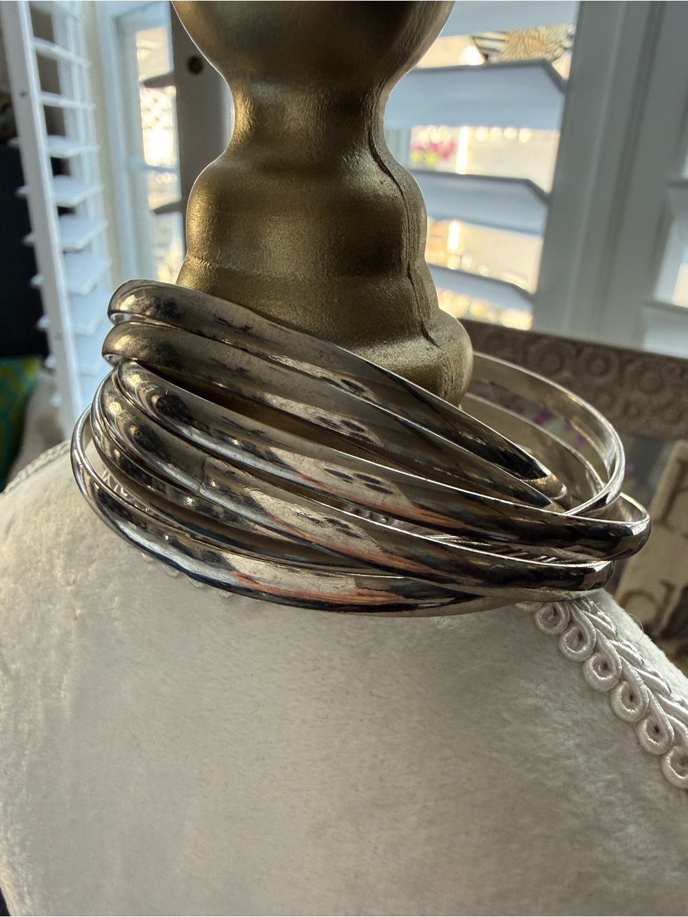 Vintage Multi-Interlocking Bangle Bracelets